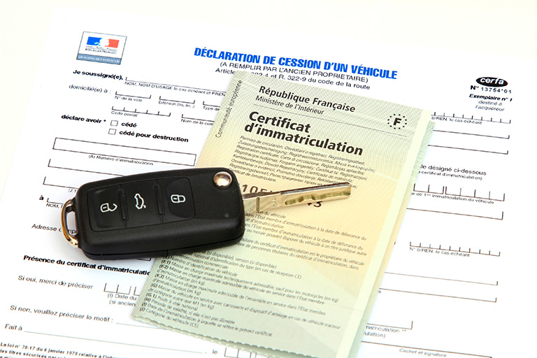 Démarche ANTS carte grise, certificat de cession de véhicule